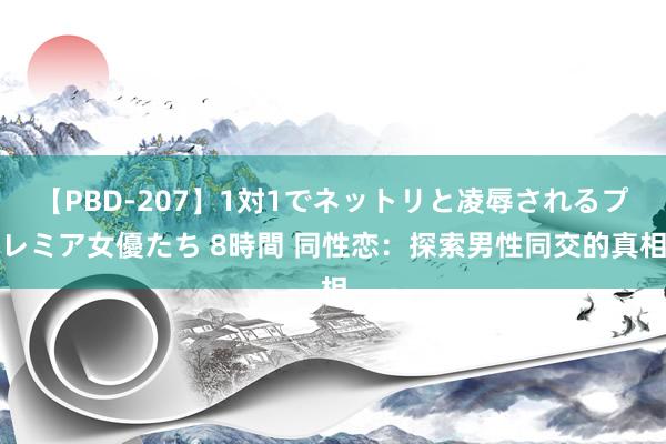 【PBD-207】1対1でネットリと凌辱されるプレミア女優たち 8時間 同性恋：探索男性同交的真相