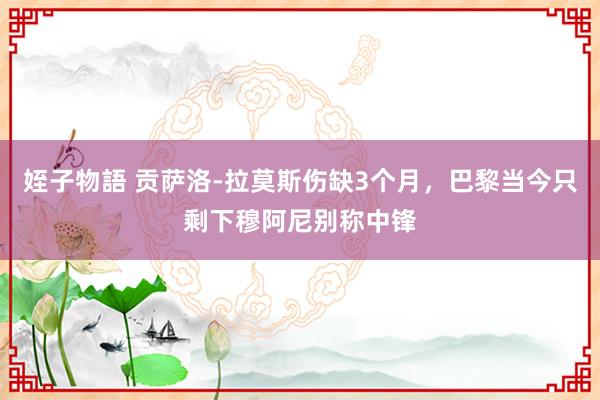 姪子物語 贡萨洛-拉莫斯伤缺3个月，巴黎当今只剩下穆阿尼别称中锋