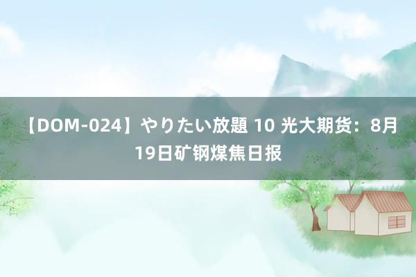 【DOM-024】やりたい放題 10 光大期货：8月19日矿钢煤焦日报