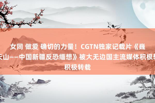 女同 做爱 确切的力量！CGTN独家记载片《巍巍天山——中国新疆反恐缅想》被大无边国主流媒体积极转载